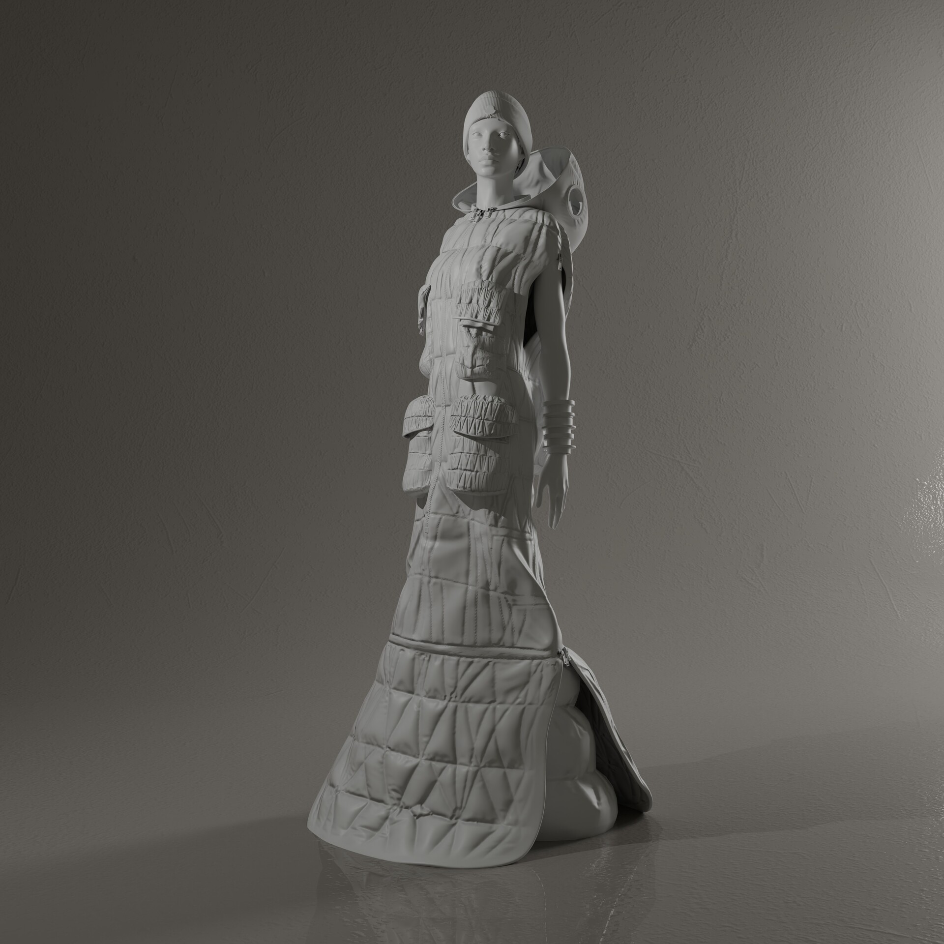 ArtStation - Moncler City of Genius- Willow Smith Statue
