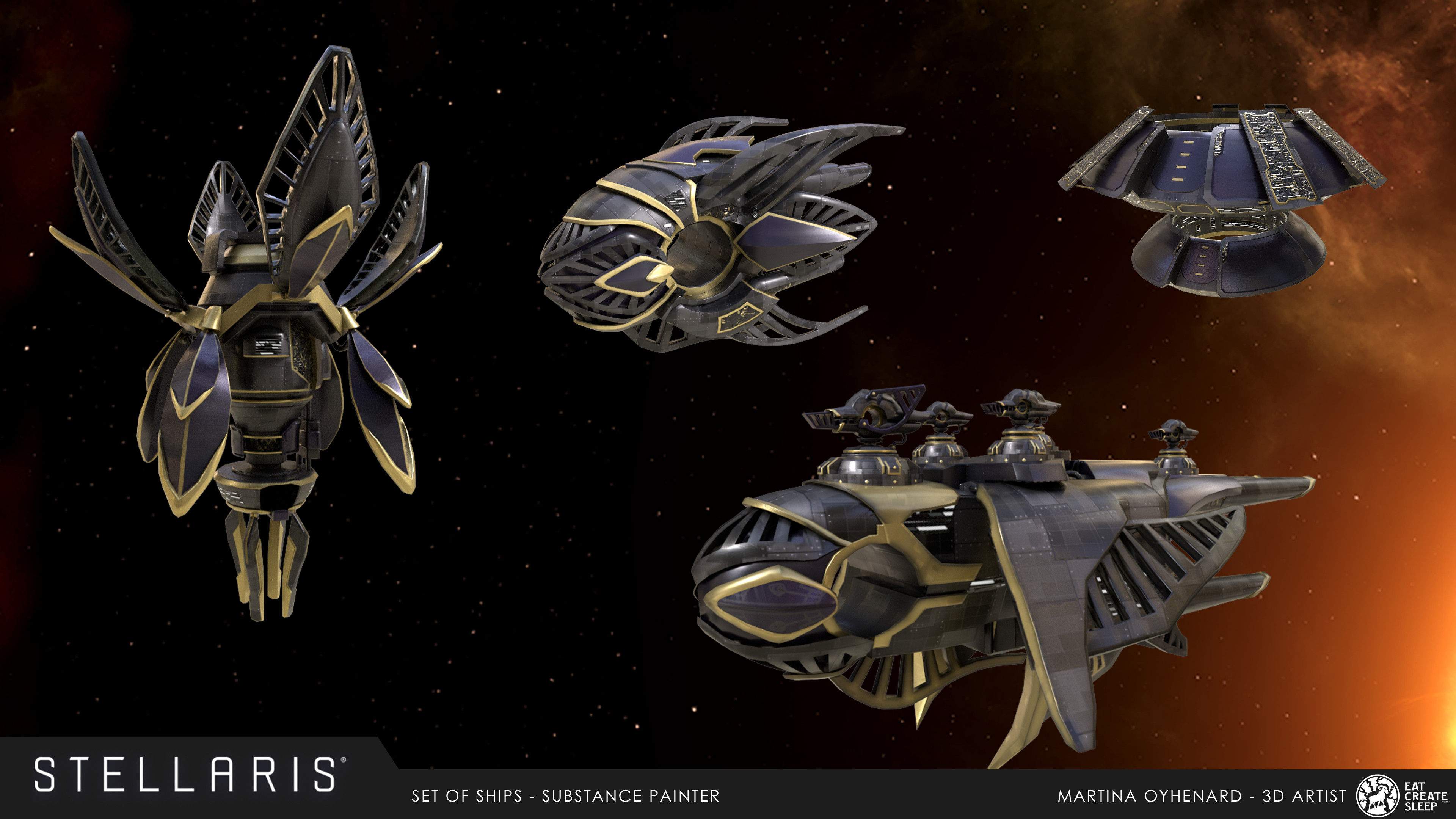 Ship renders in Substance Painter