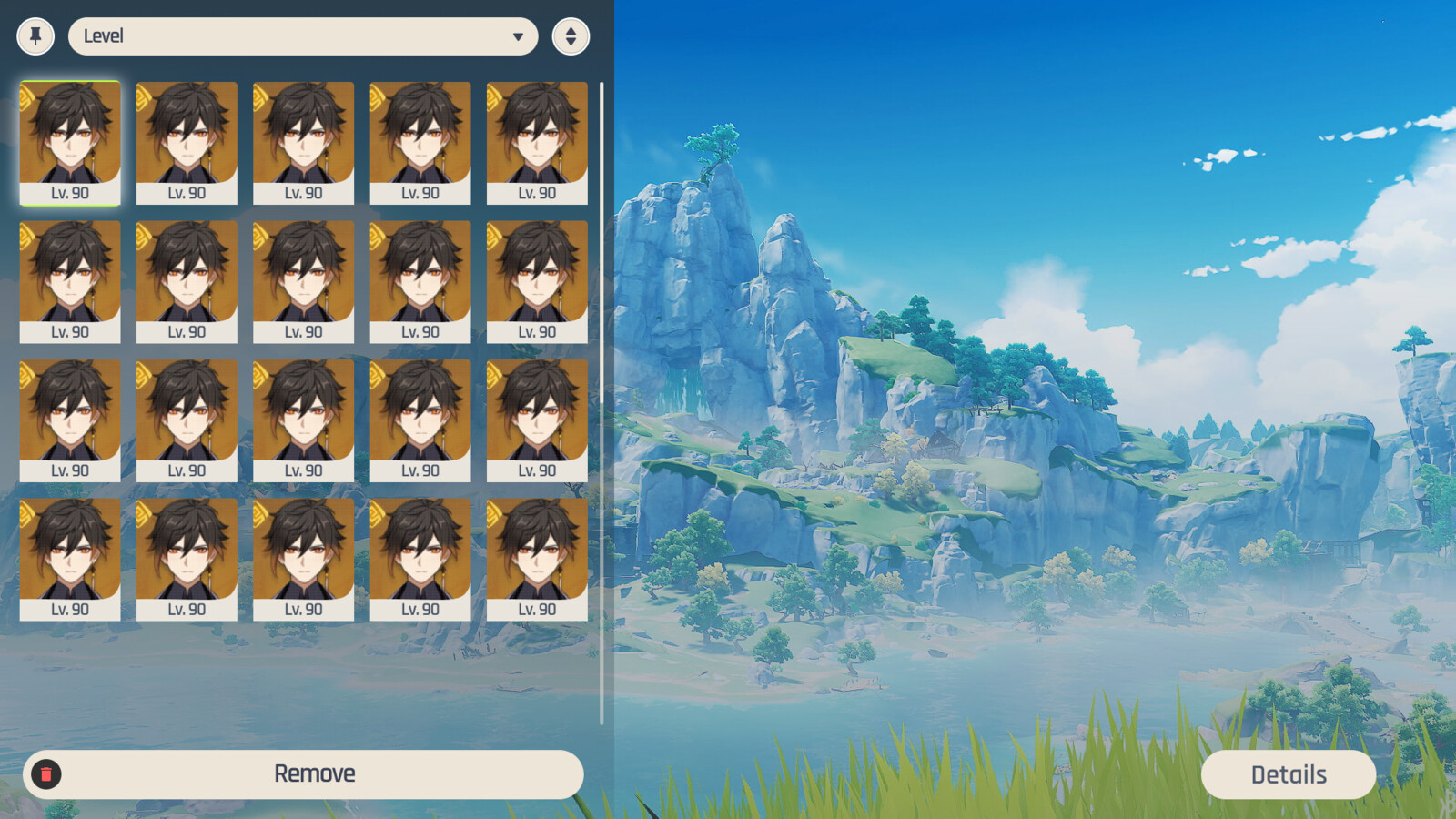 Genshin Game UI UX Remake
