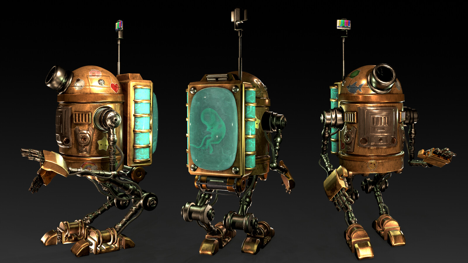 Robot Turn Render