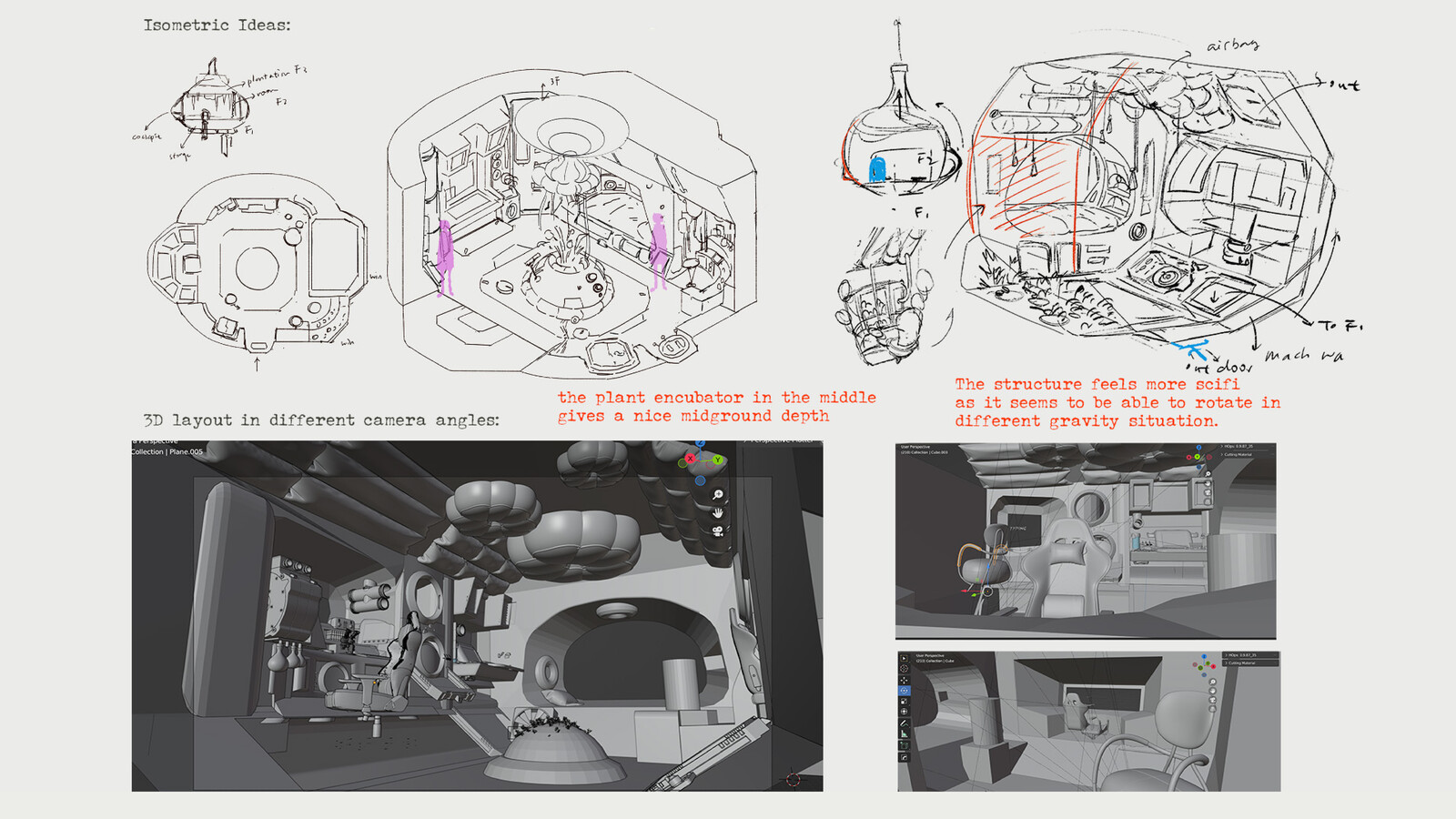 02's Spaceship Interior Design Process