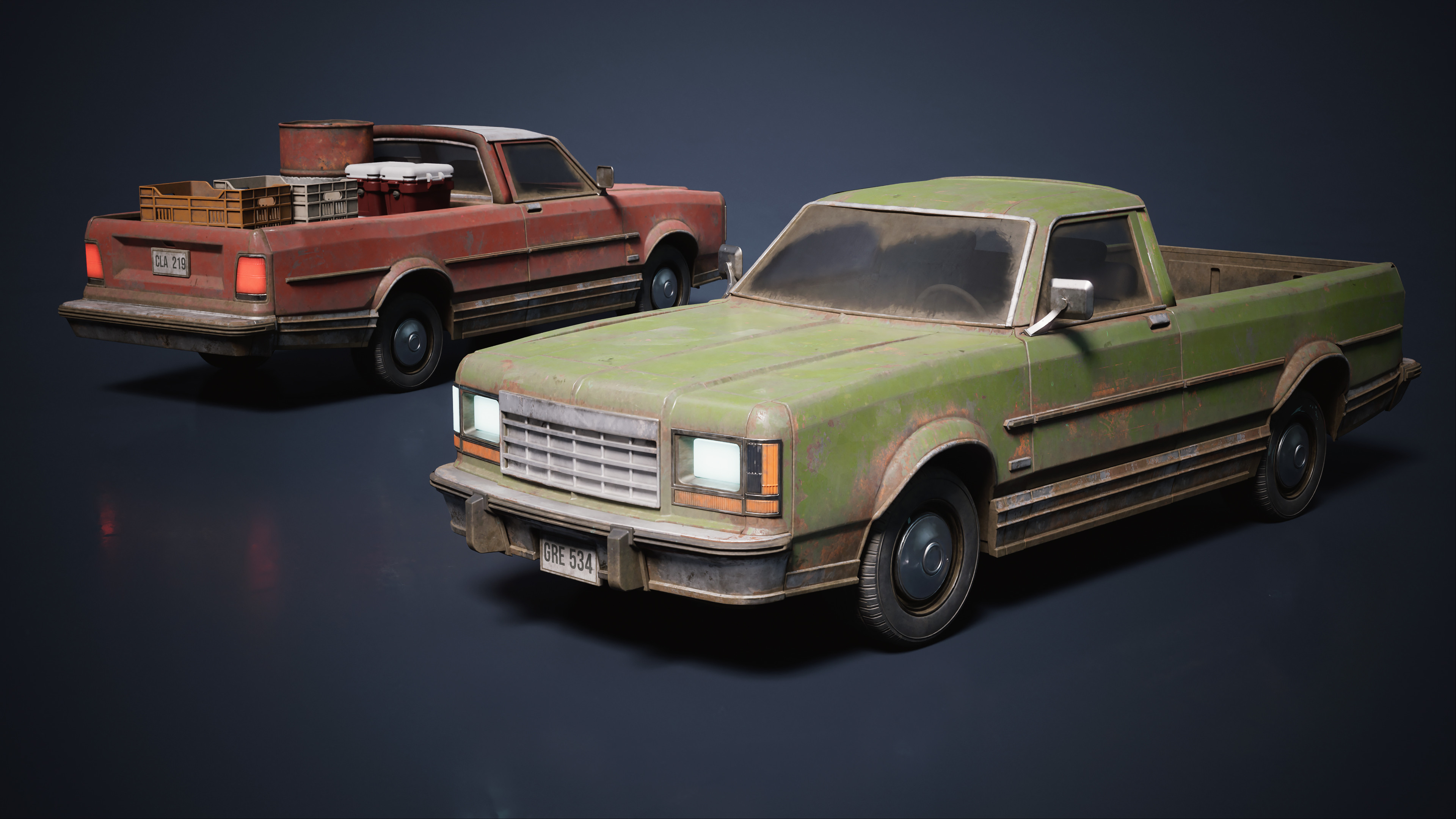 Pickup reuses most parts of the regular car - except for the back. 