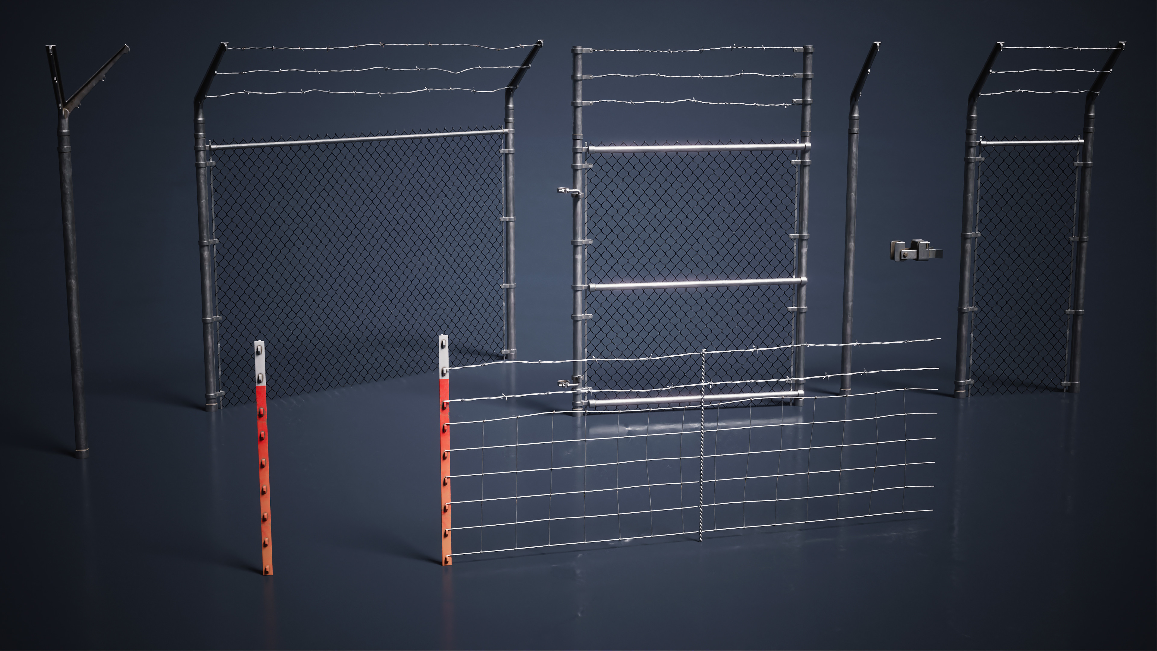Fences - modelled 