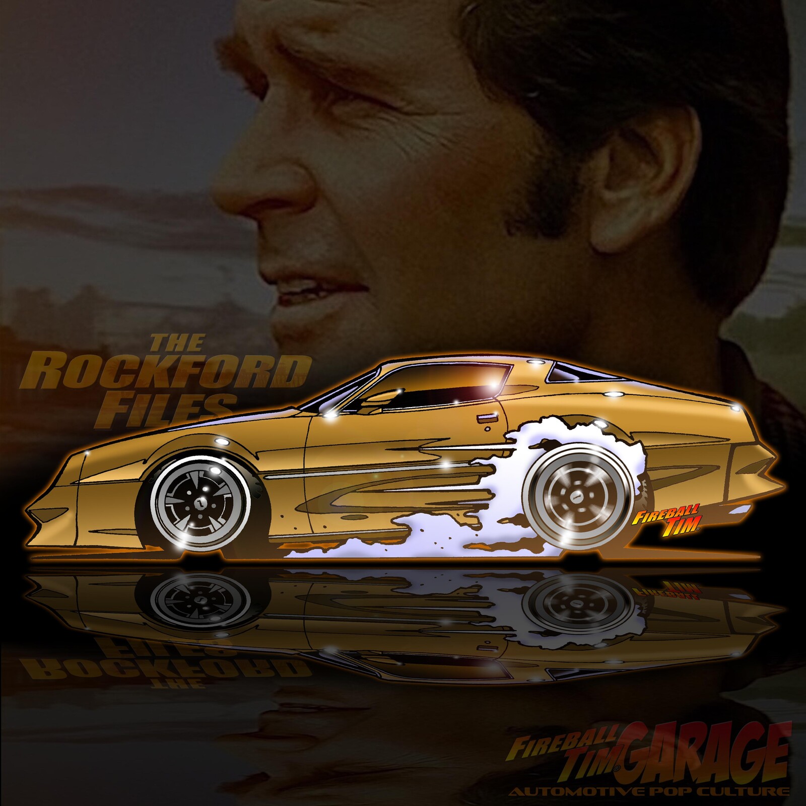 Rockford Files 1978 Firebird Fireball Tim Garage Automotive Pop Culture Cars