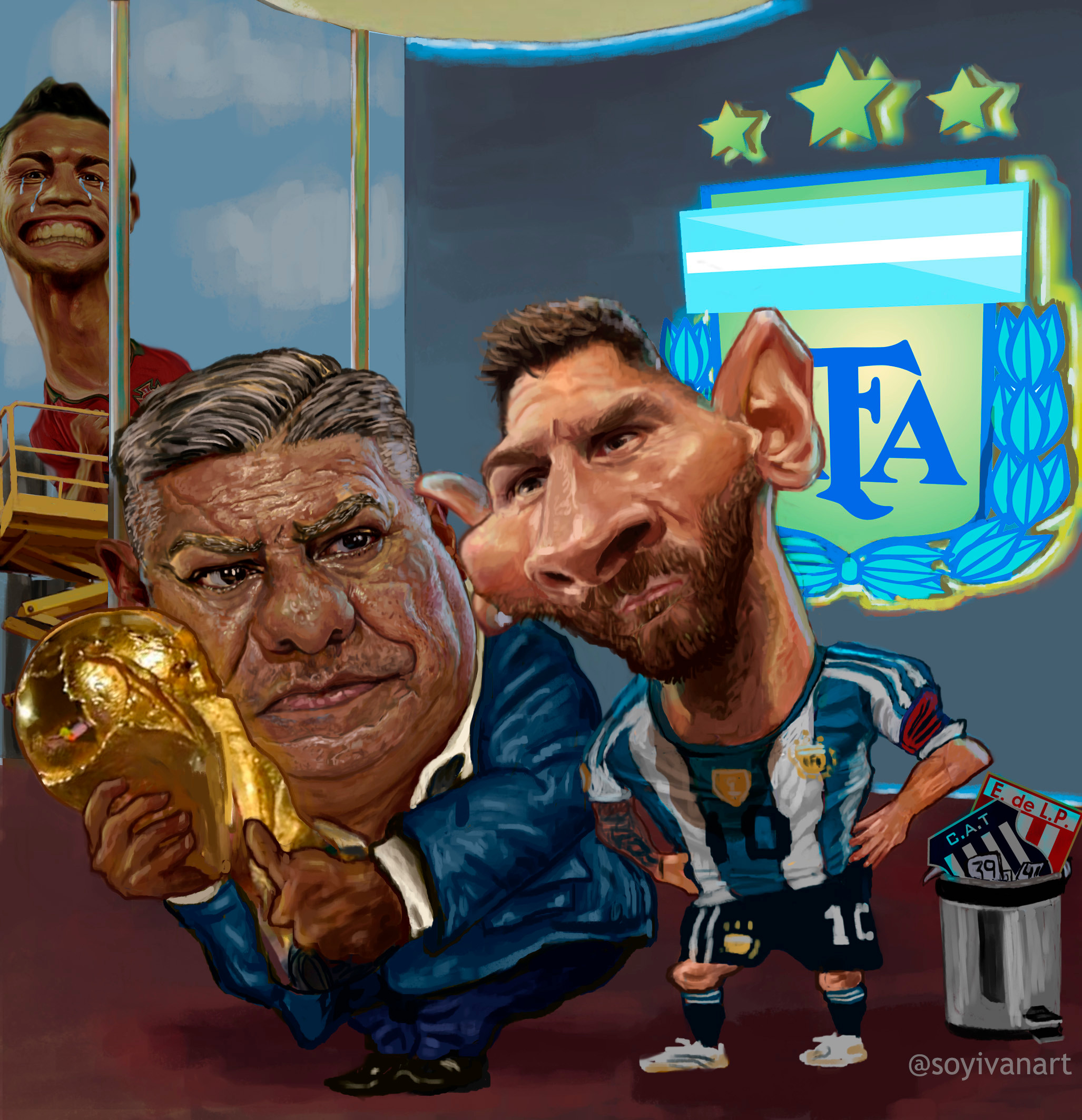 Messi y el Presidente