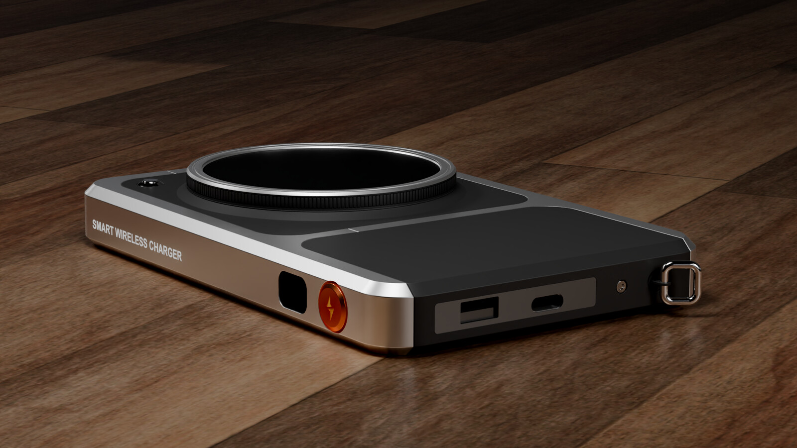 Wireless charger model, side view