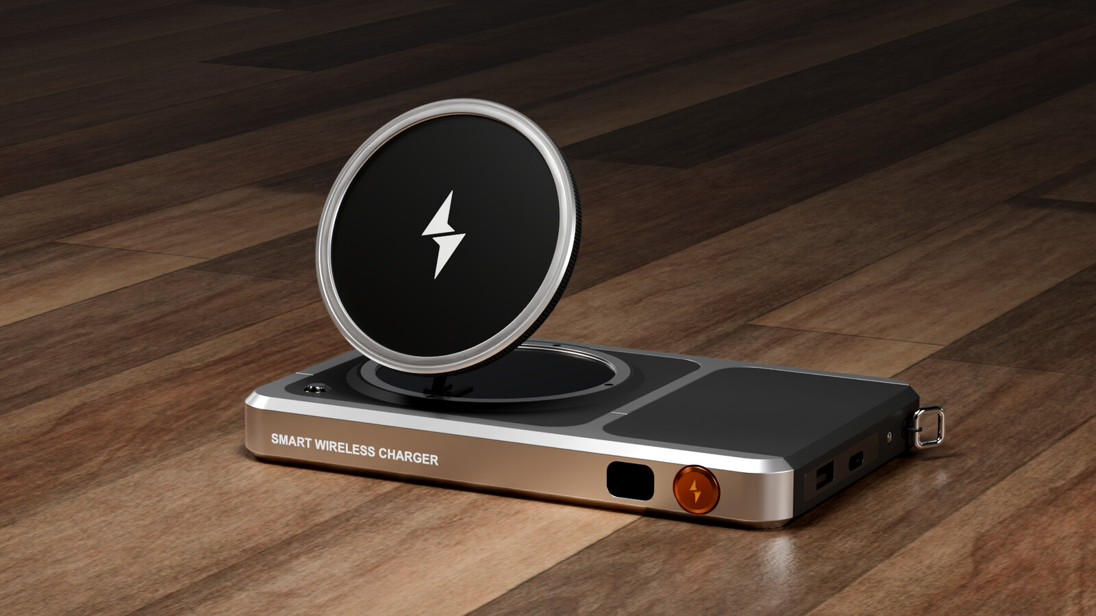 Wireless charger model, front view