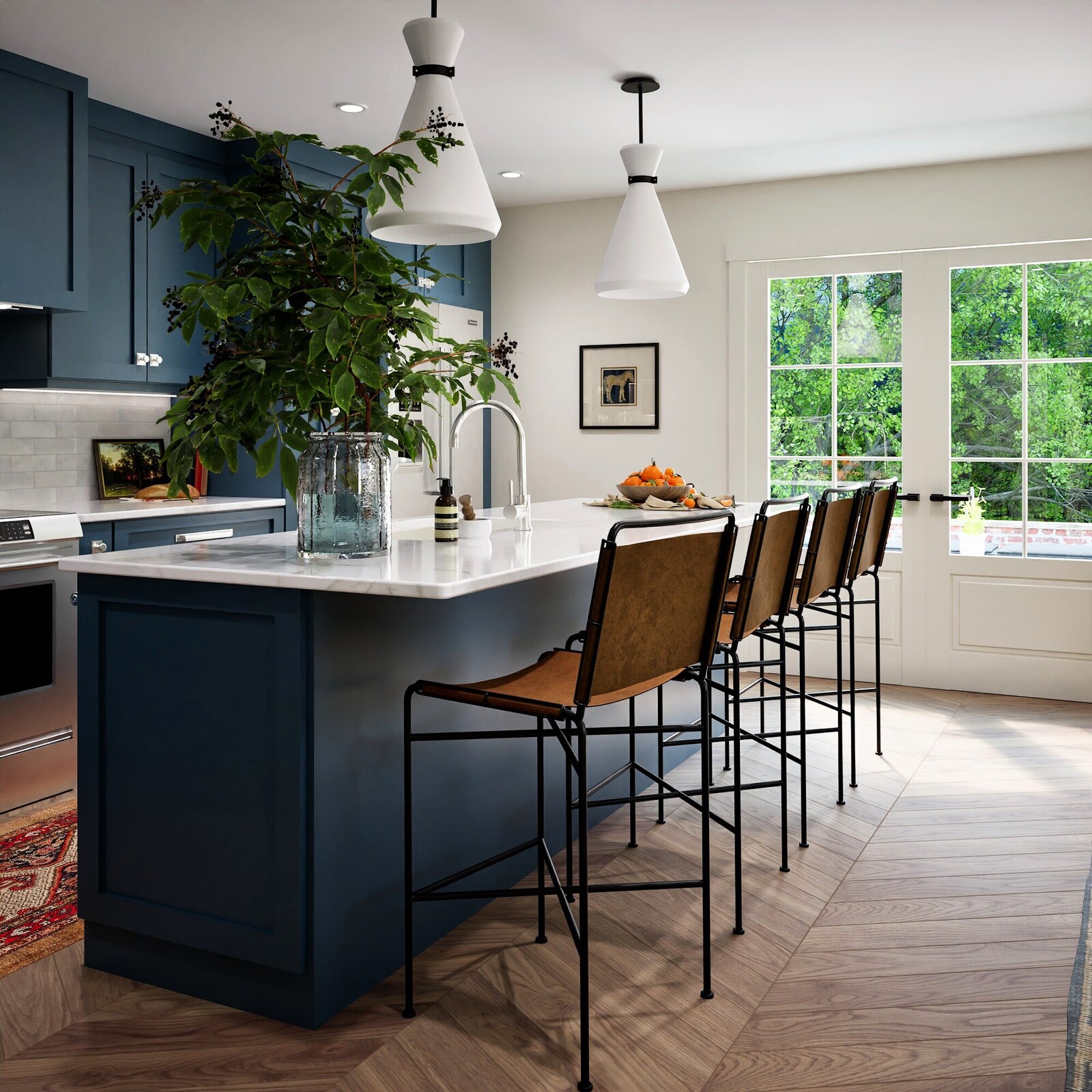 Midnight Blue Kitchen