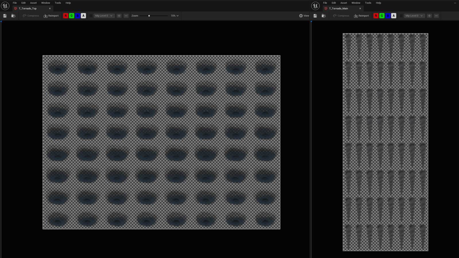 Spritesheets simulation from I made in EmberGen, the loop I made in After Effects