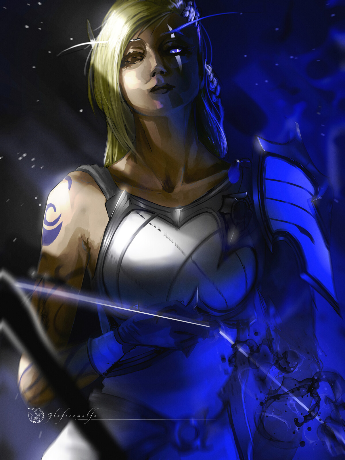 Light and Void - Alleria Windrunner Fanart