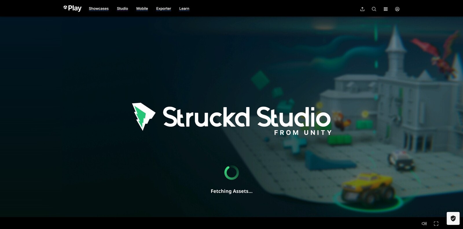 Loading screen of the platform.