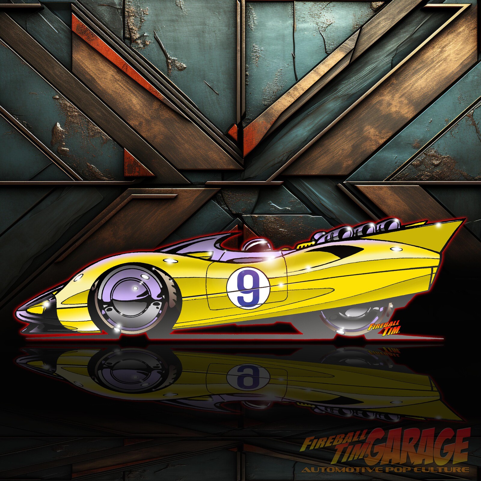 Speed racer Racer X Shooting Star by Fireball Tim Garage