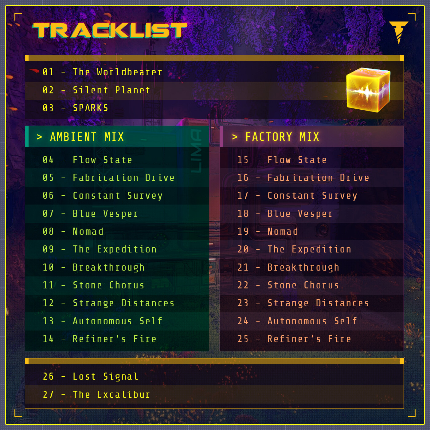 0.1 EA launch tracklist