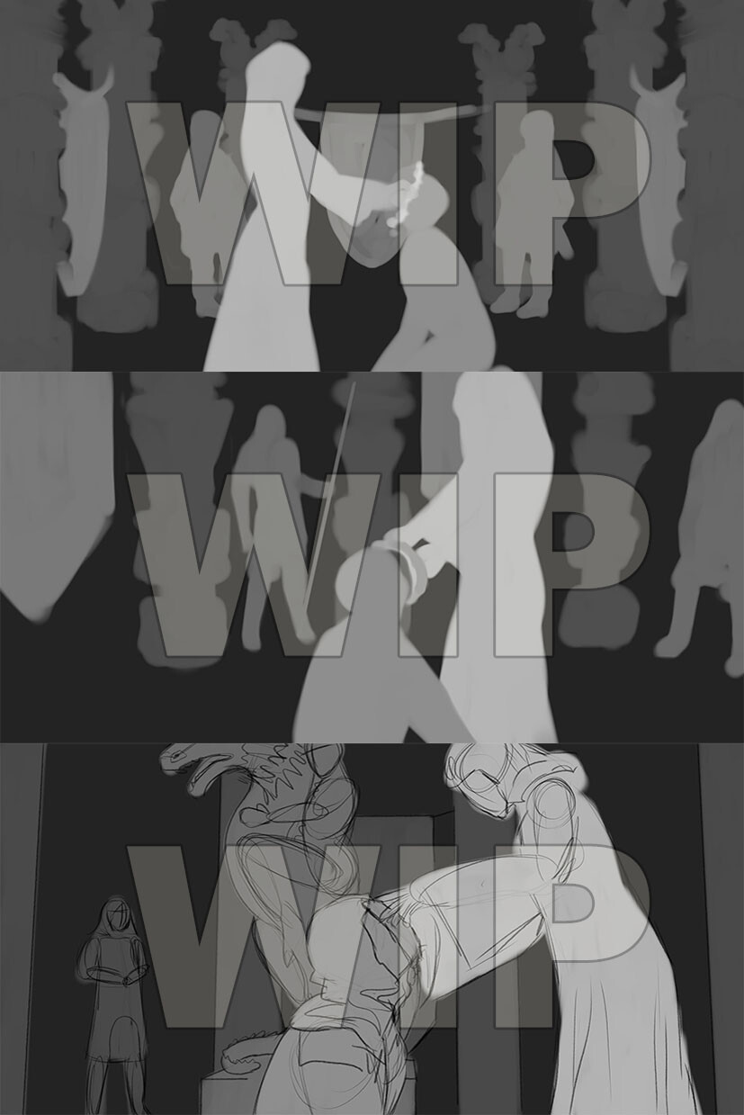 Initial thumbnails and revised thumbnail