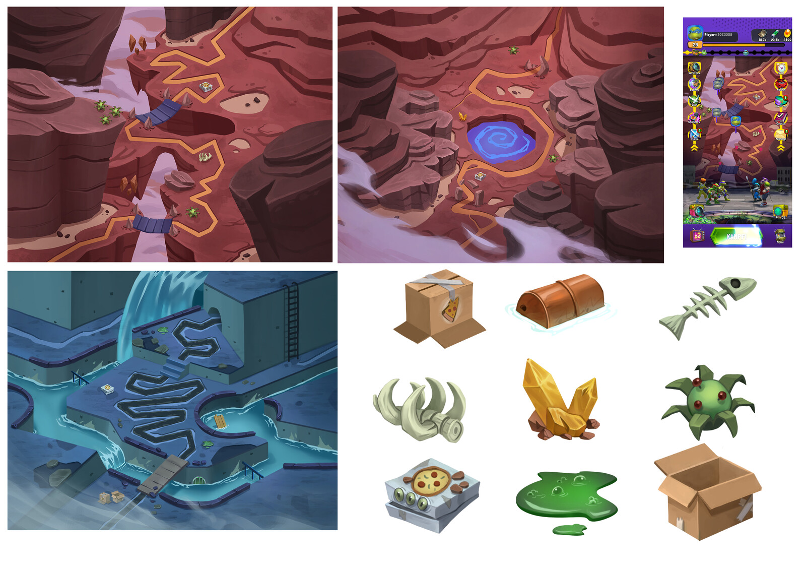 Environments props