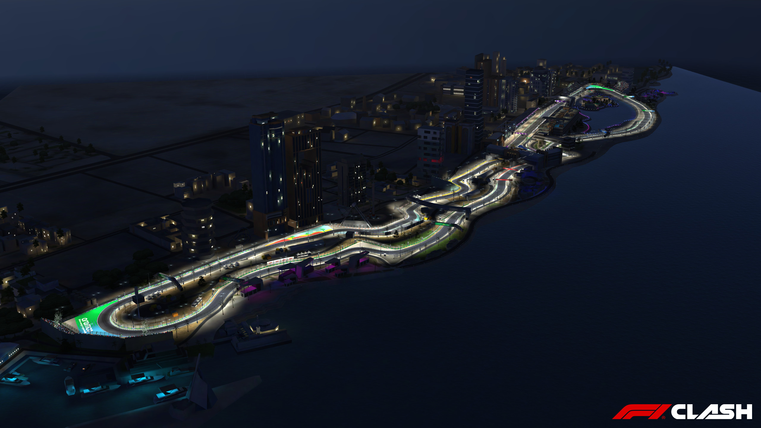 Lighting, integration and outsource management on Jeddah Corniche Circuit