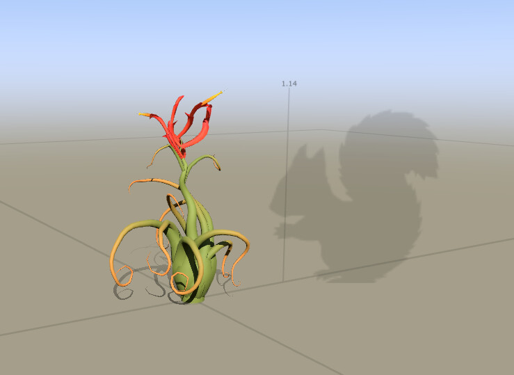 Air plant, modeled entirely in ST