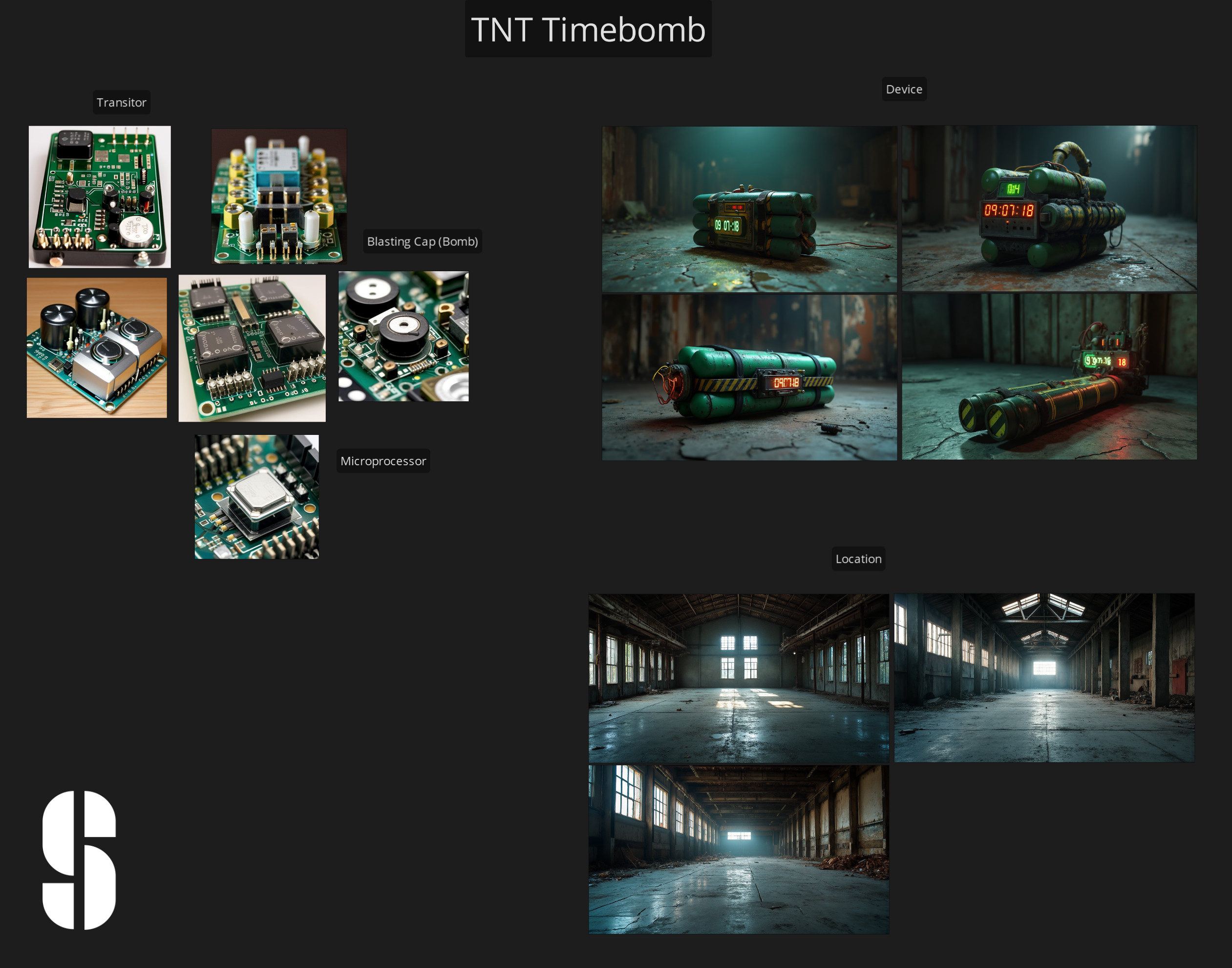 Moodboard with some reference images 