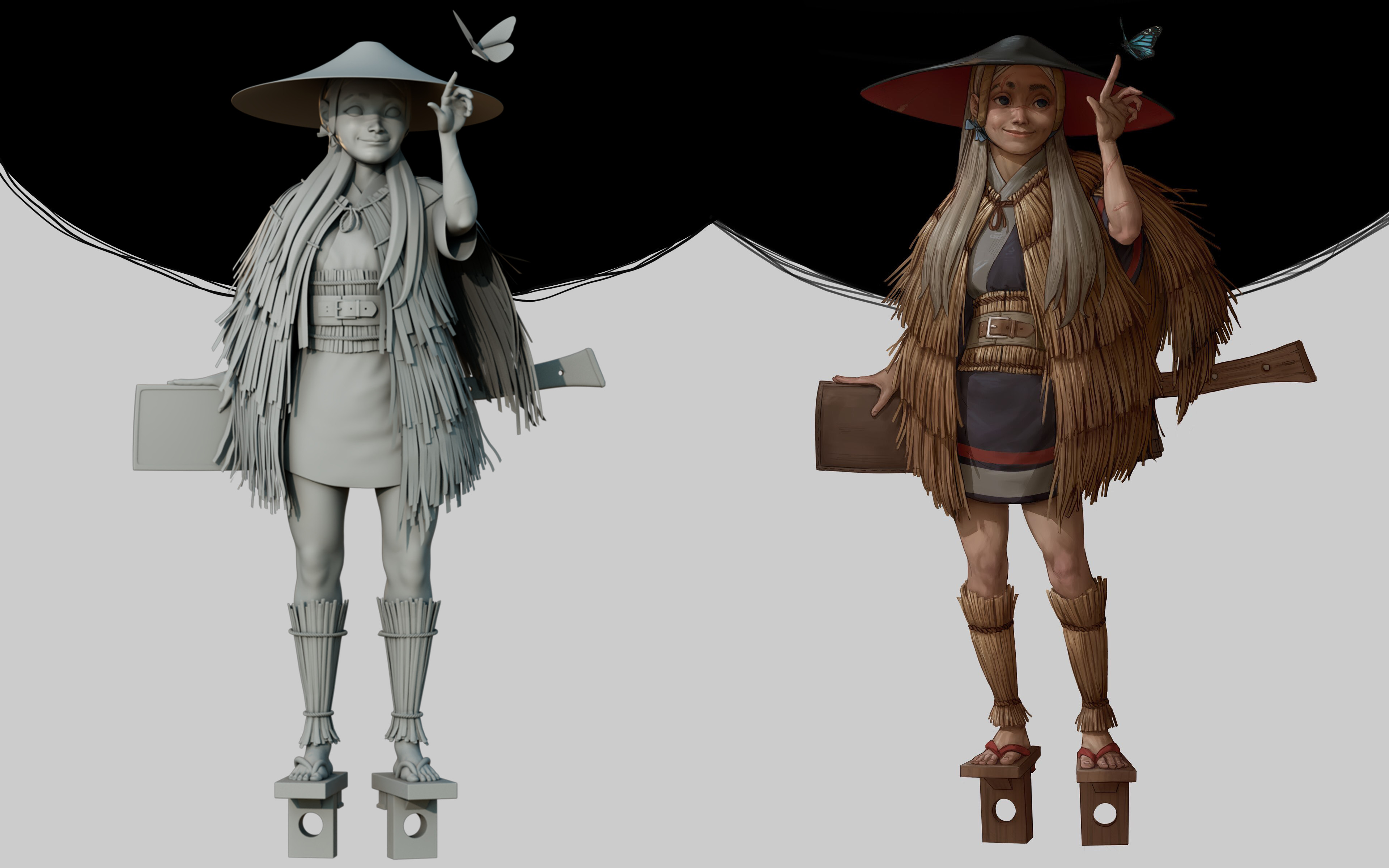 A side-by-side model with the concept

Concept Artist: Pavel Hristov
https://www.artstation.com/artwork/aYDmwR