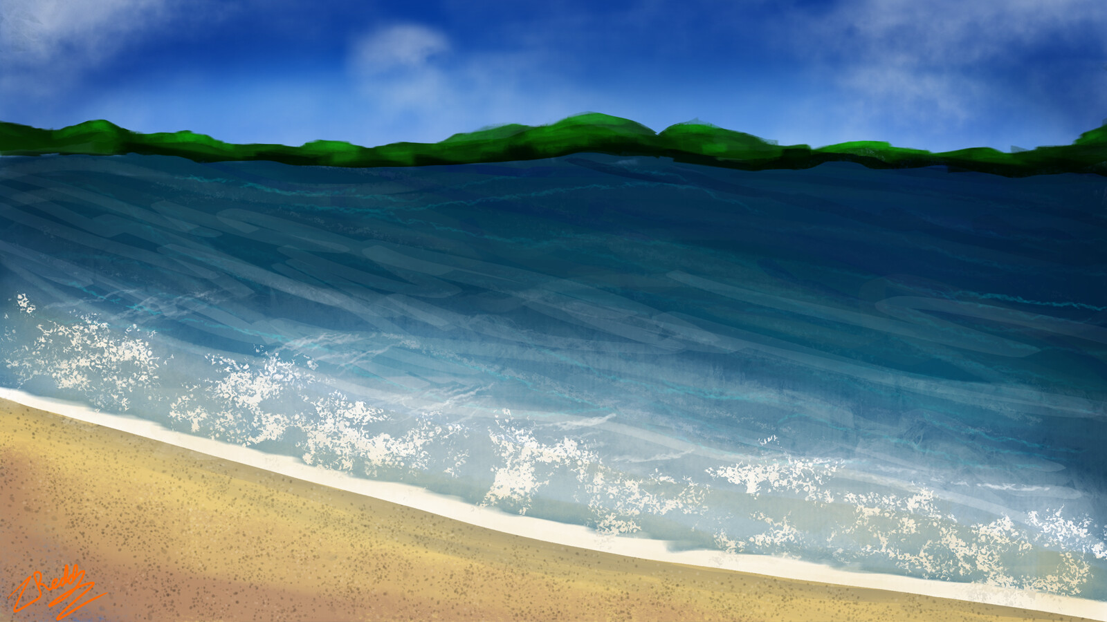 Ocean Concept Art for a Potential Animation