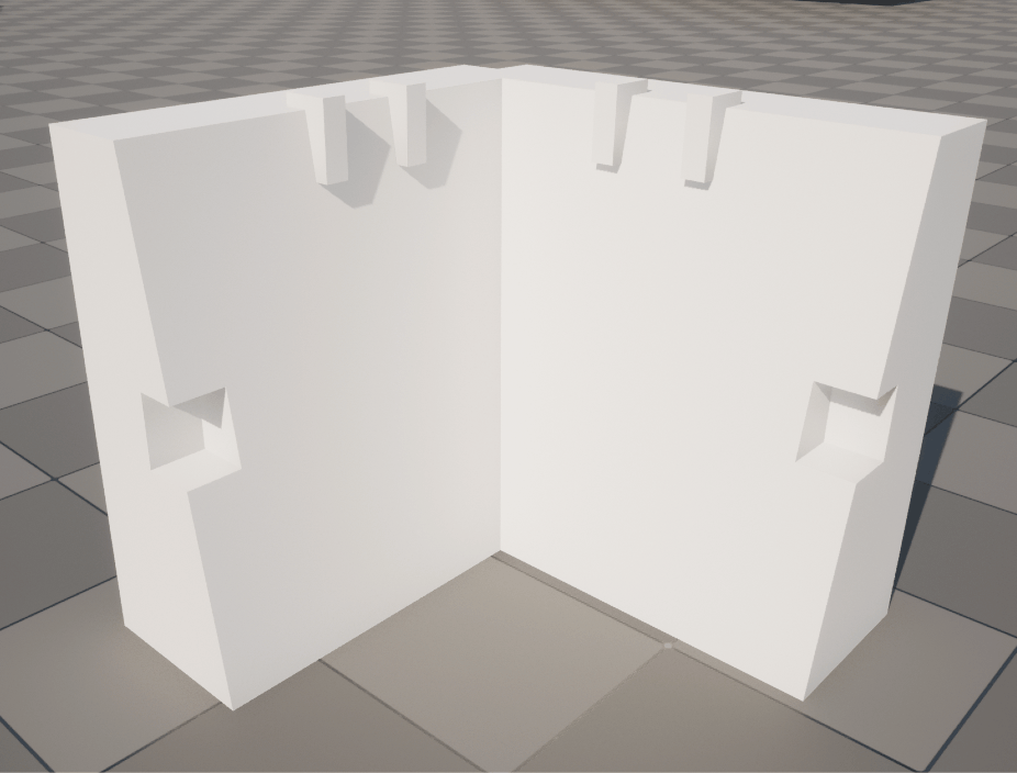 The detailer can take very simple geo and turn them into high-res beat-up concrete and metal meshes. 