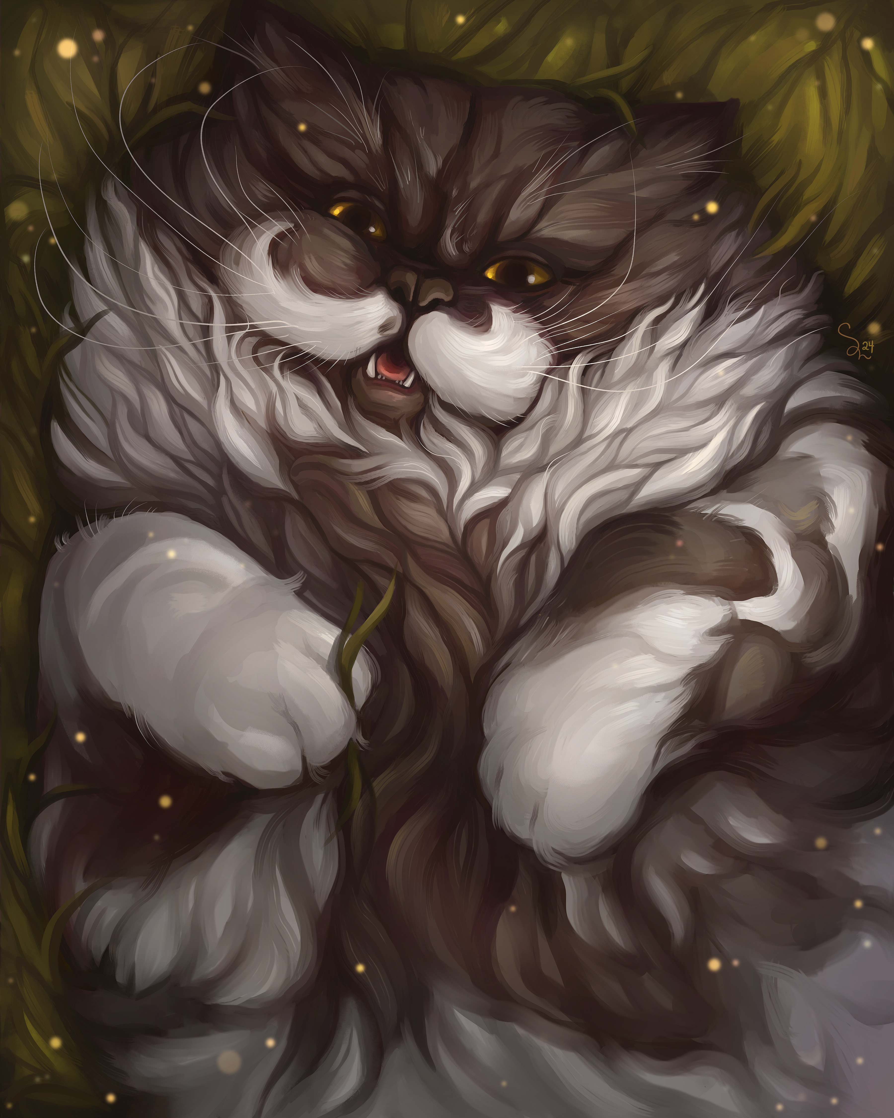 Cat portrait - digital painting