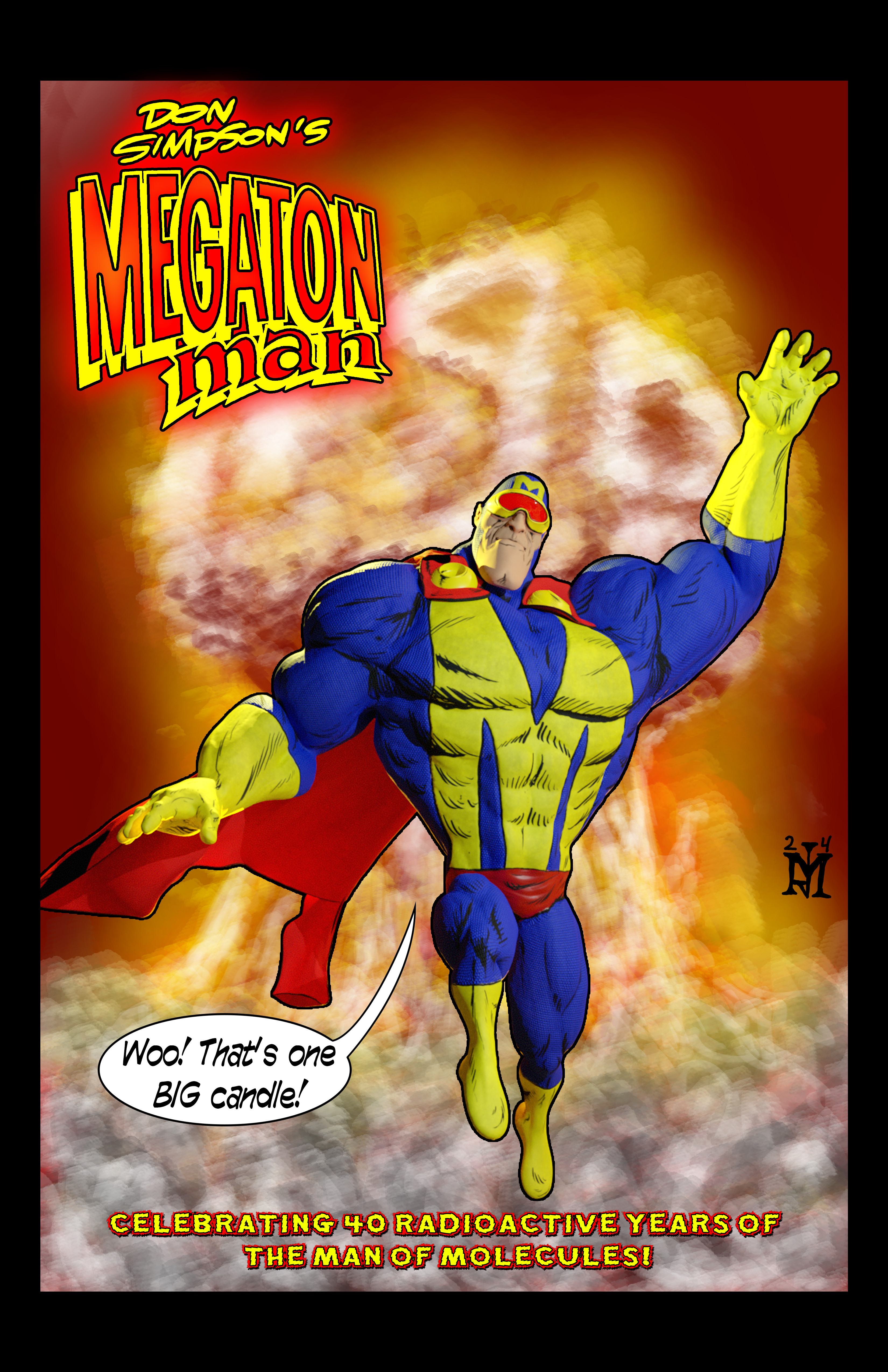 Megaton Man - All artwork by Joseph Miller , Character created by Don Simpson