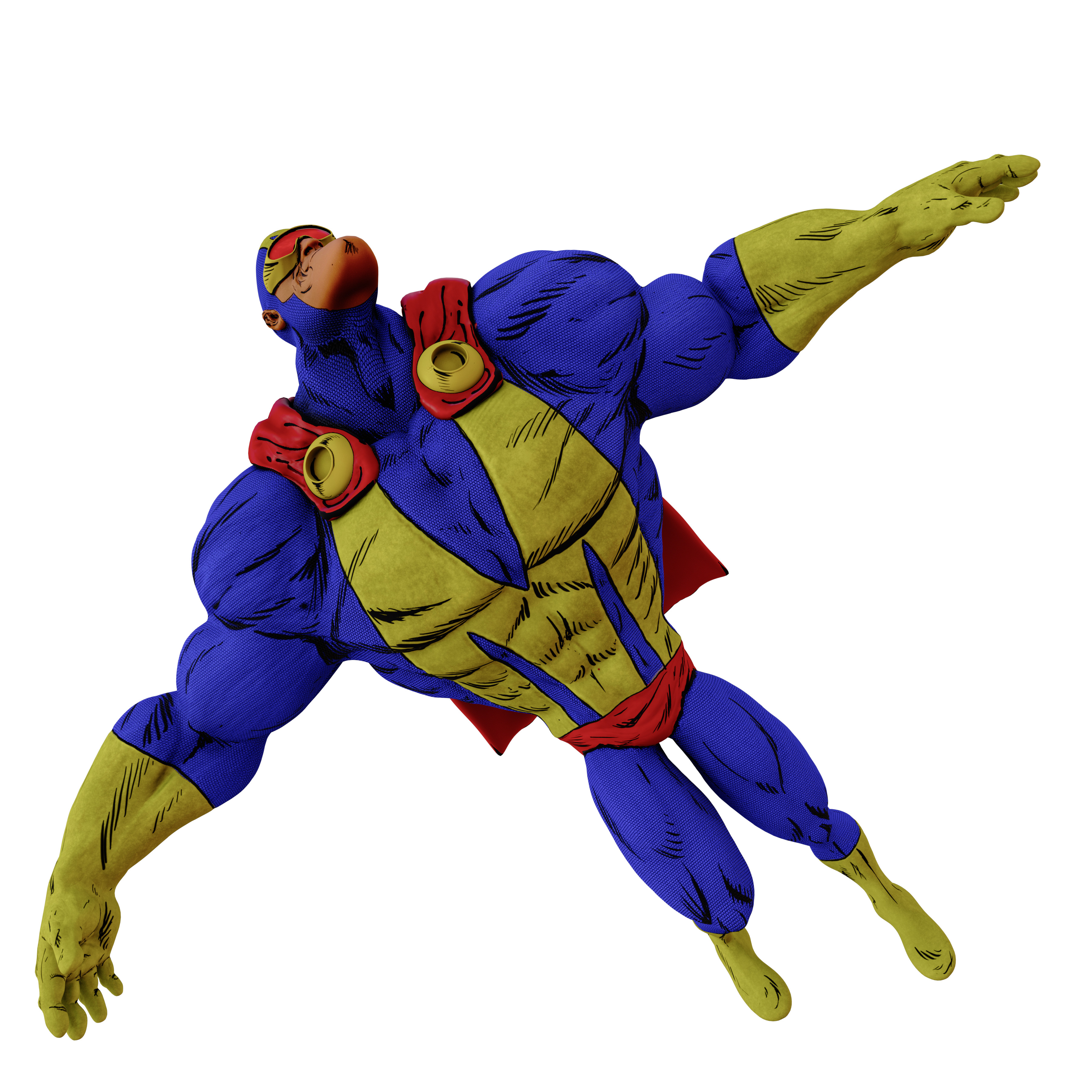 Megaton Man - All artwork by Joseph Miller , Character created by Don Simpson