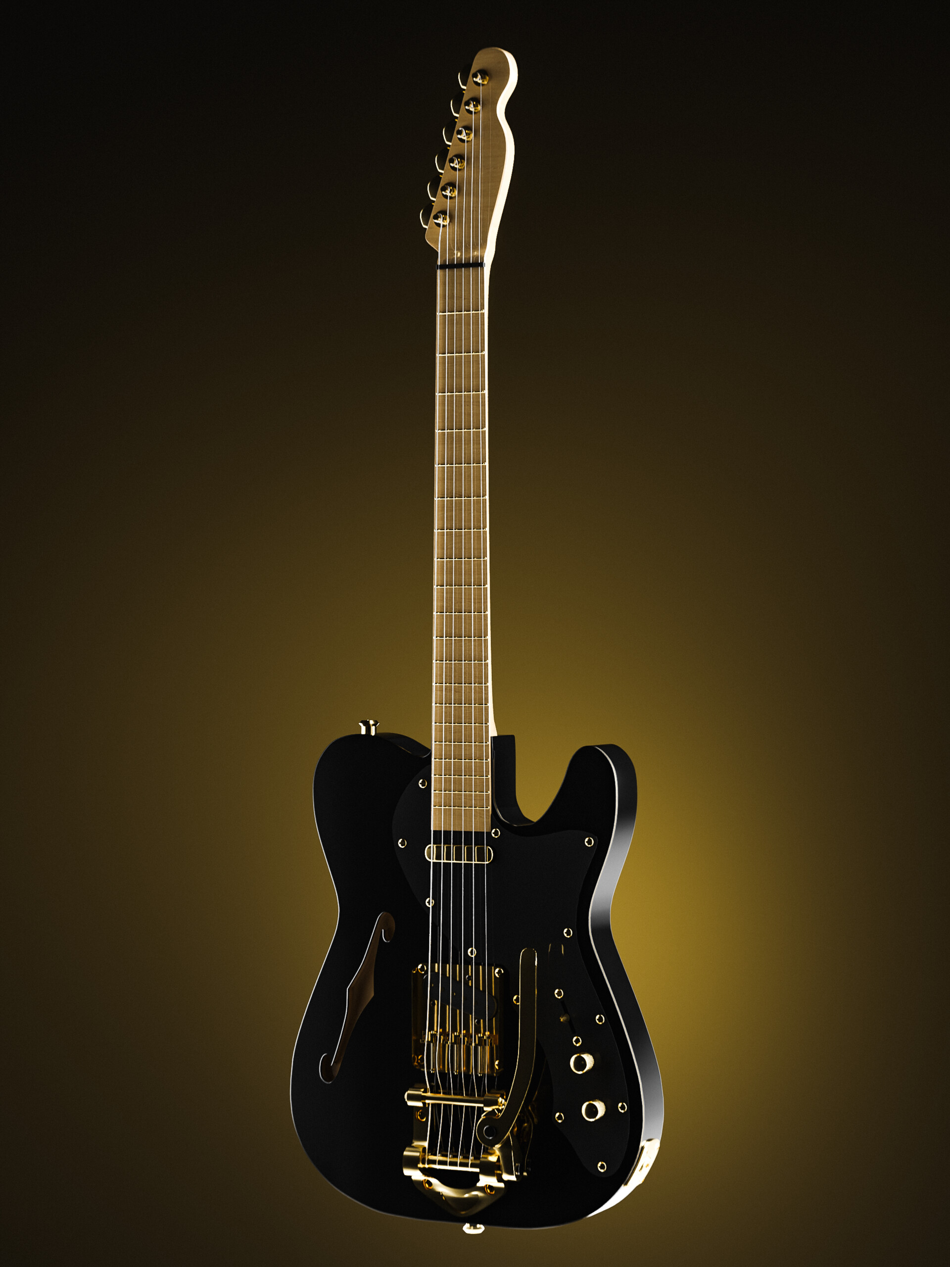 ArtStation - Thinline Telecaster Deluxe + Bigsby Bridge