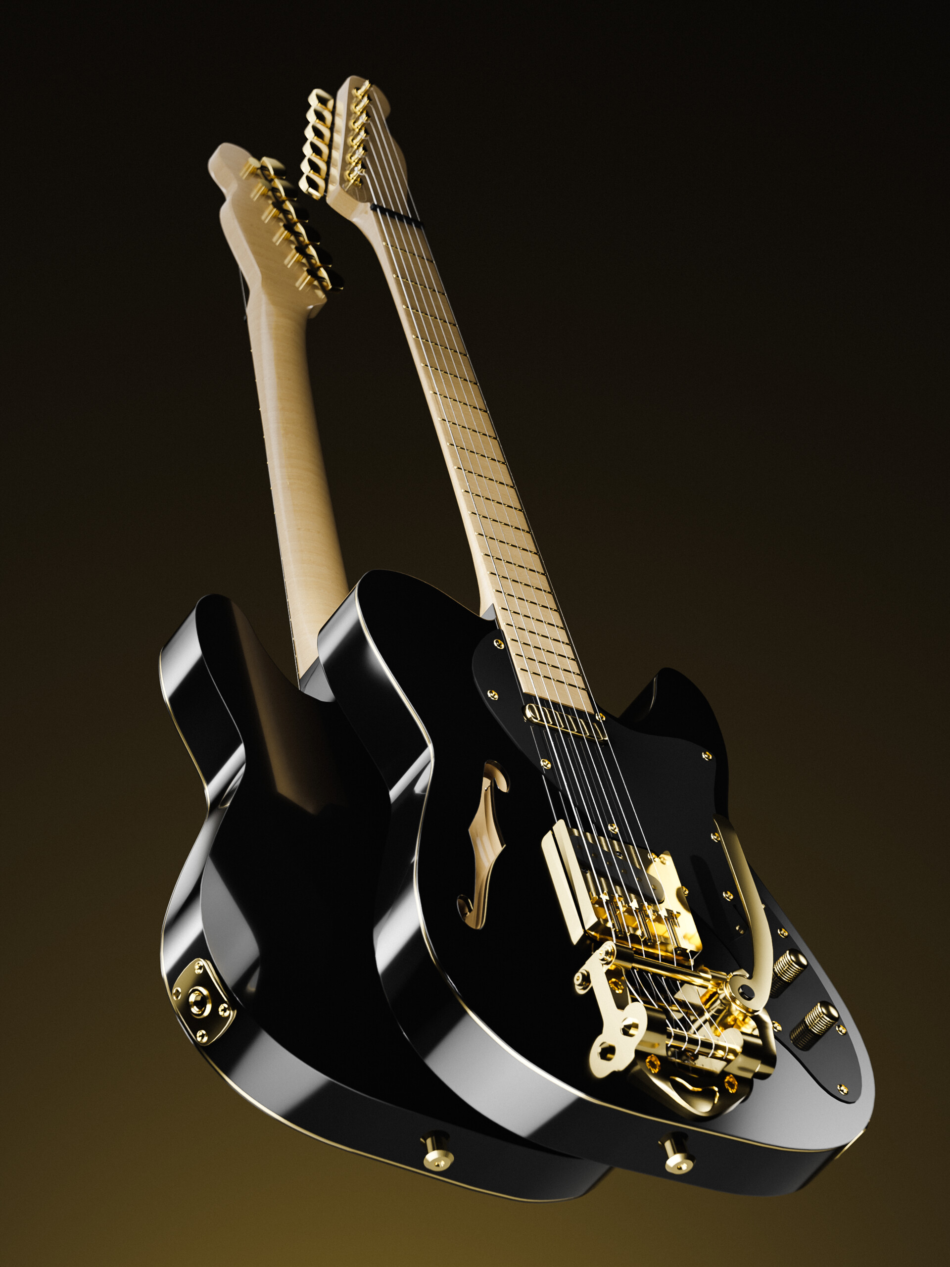 【待望★】 Telecaster Thinline - ArtStation Deluxe Bridge Bigsby + ギター