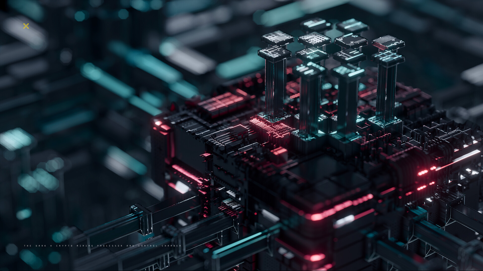 ArtStation - The Dark X Crypto Mining Processor And Control Chamber