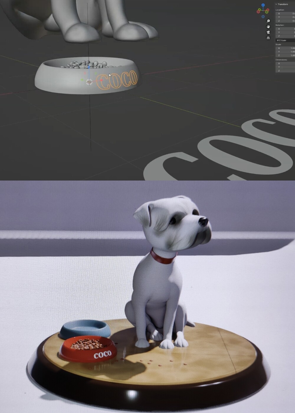 Modeling additional elements in Blender