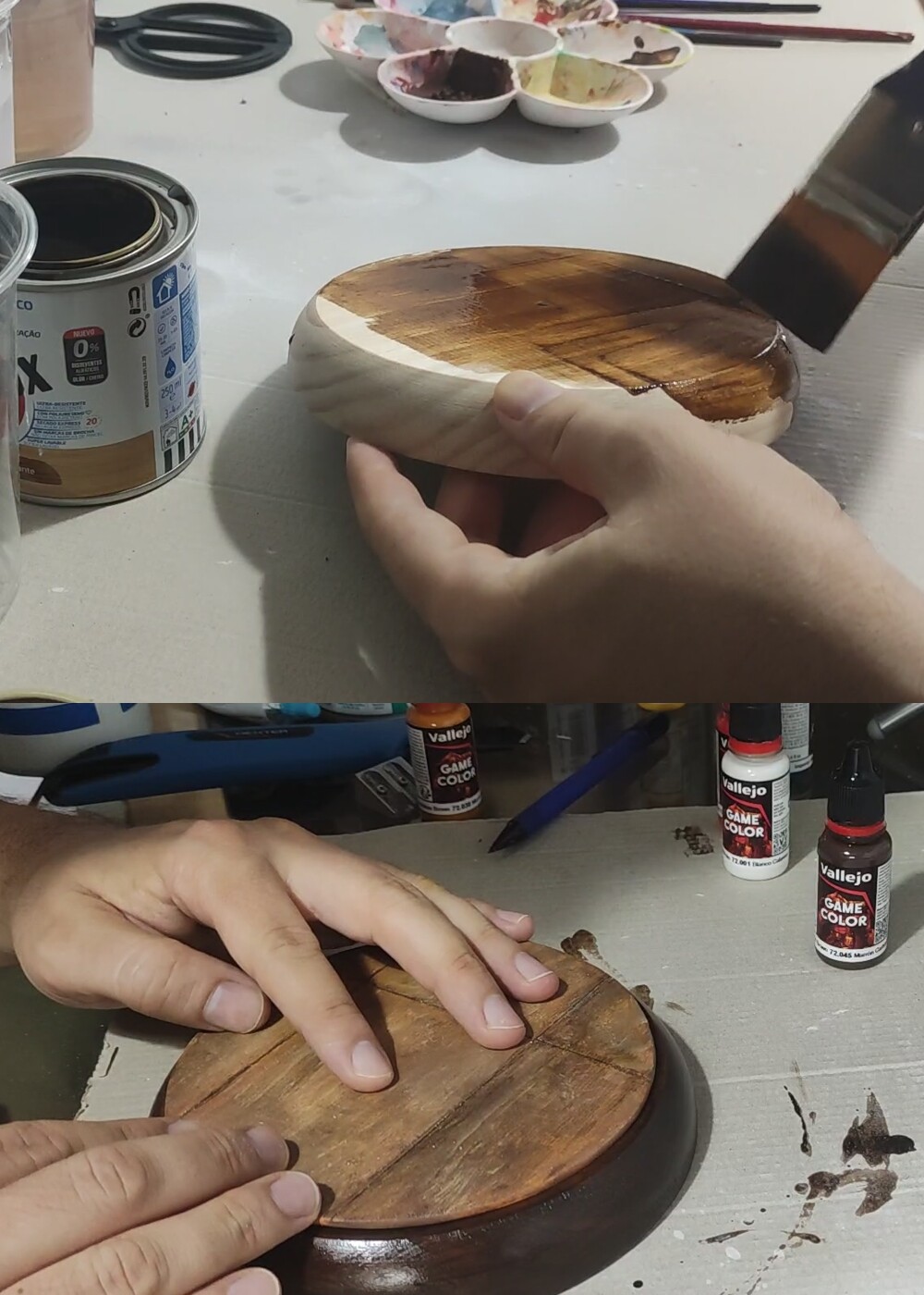 Finishing the base