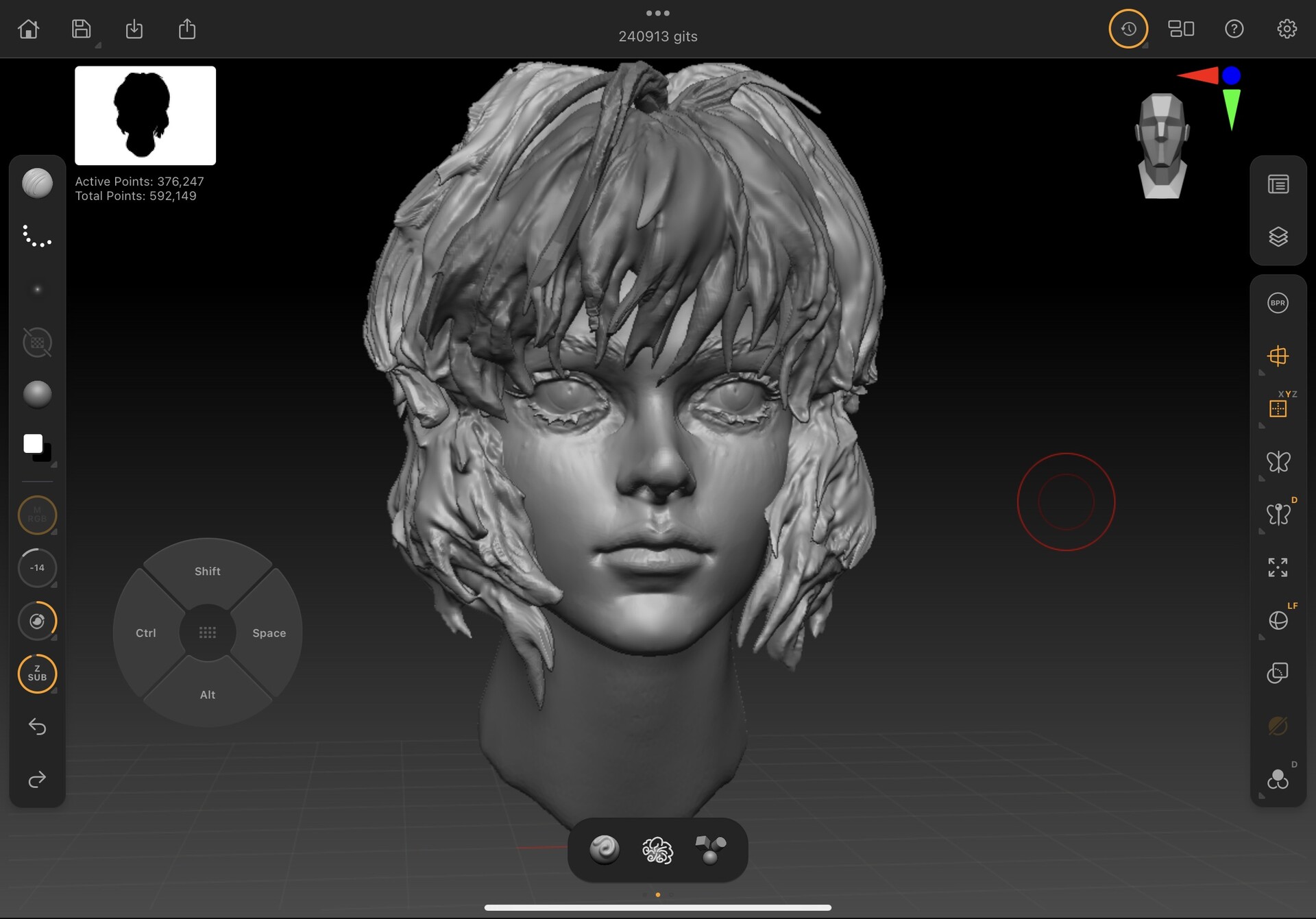 Entei Ryu - GITS sculpture/painting