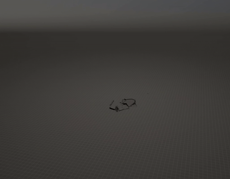 Fractured plane, also using vertex animated textures. Created in Houdini