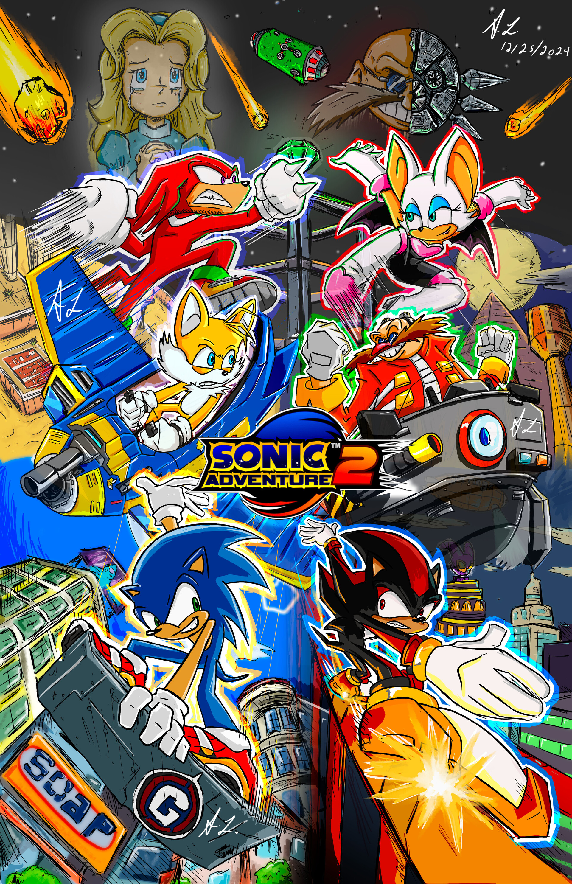 ソニックアドベンチャー2　ポスター③ ソニックアドベンチャー2ポスター③