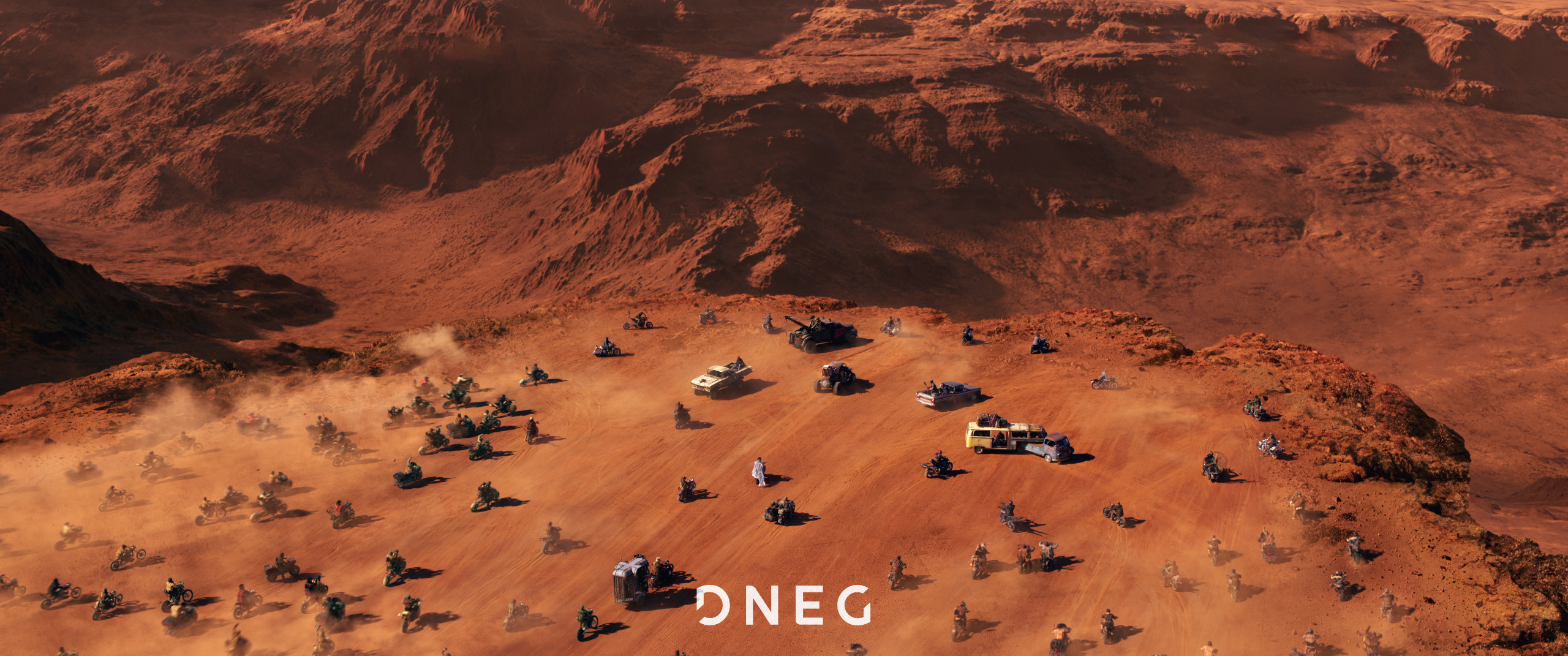 Final shot from compositing team of a canyon