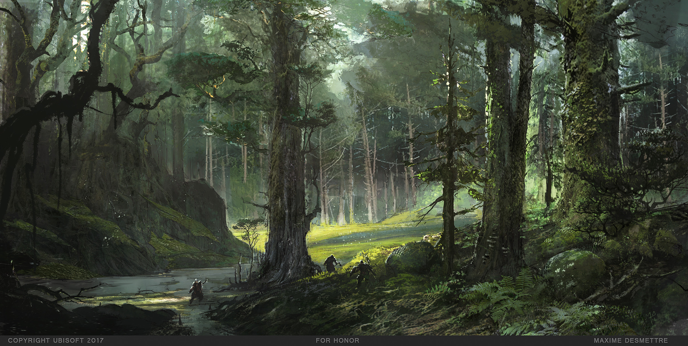 A forest mood based on the sketches above