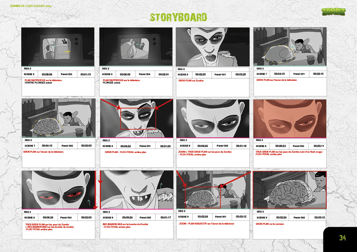 Storyboard de Lydia Auduge 2024
