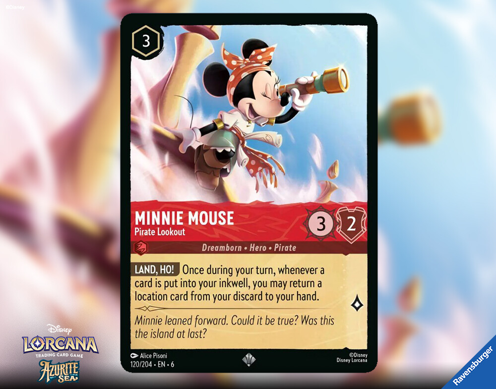 ArtStation - Disney LORCANA TCG - MINNIE MOUSE Pirate Lookout - SET 6  Azurite Sea