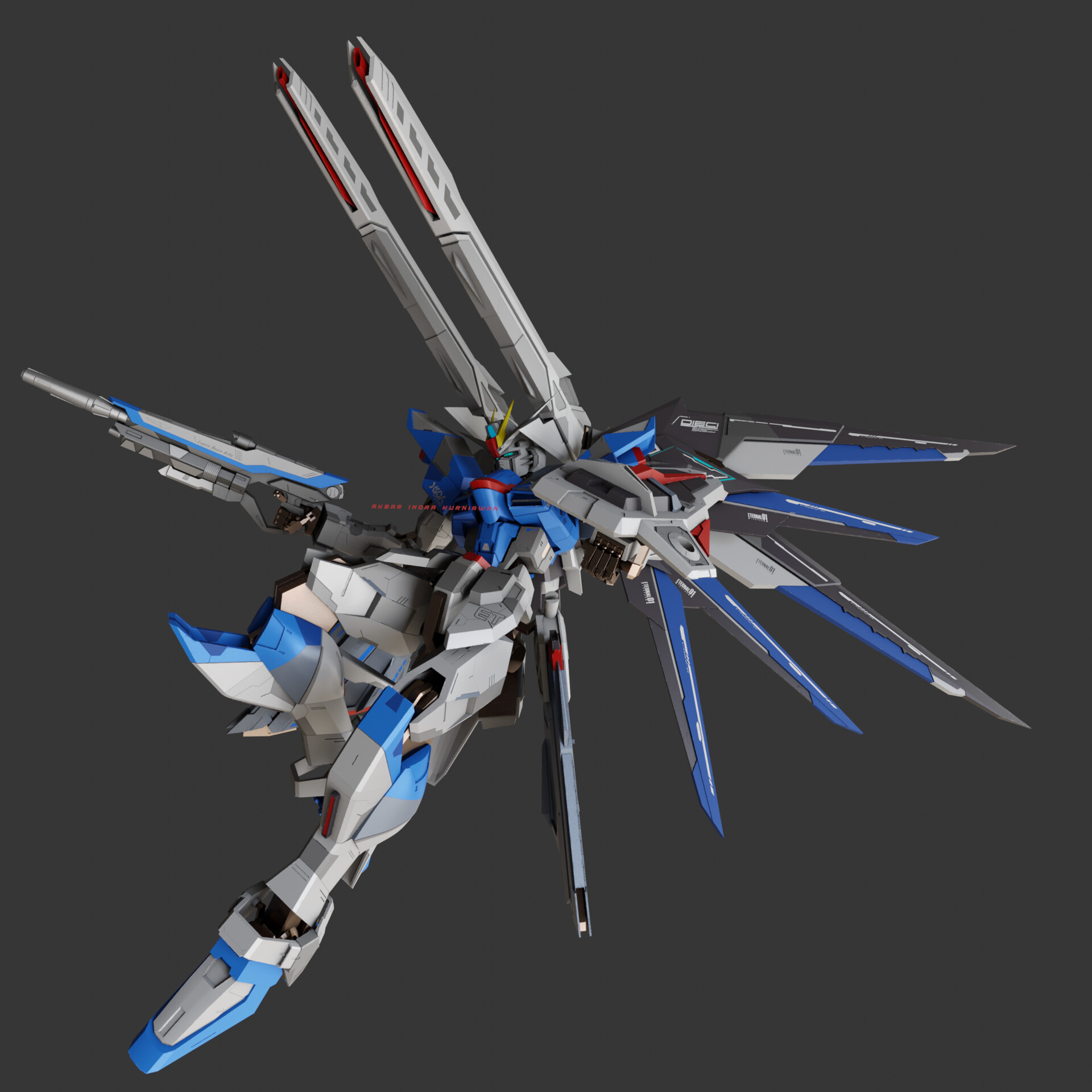 ArtStation - Freedom Gundam RoDa - Rising Freedom Color Scheme