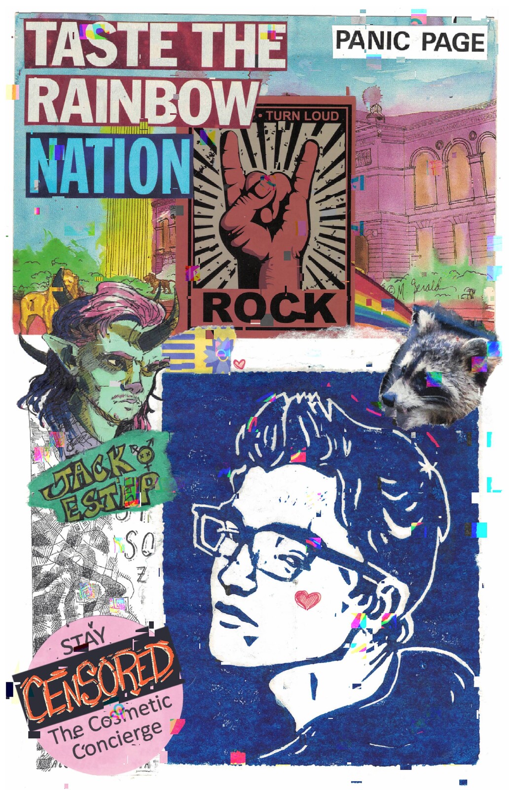 Digital scan of the Collage, post editing.