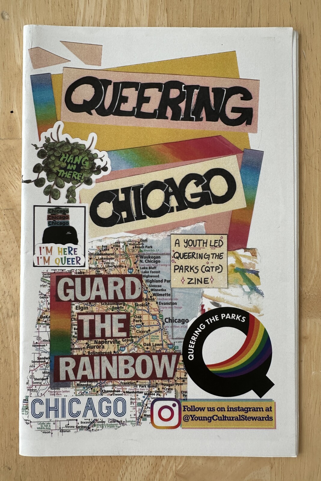Front cover of the "Queering Chicago" zine.