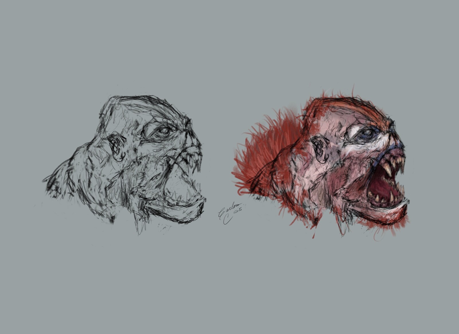 Beast man Sketch