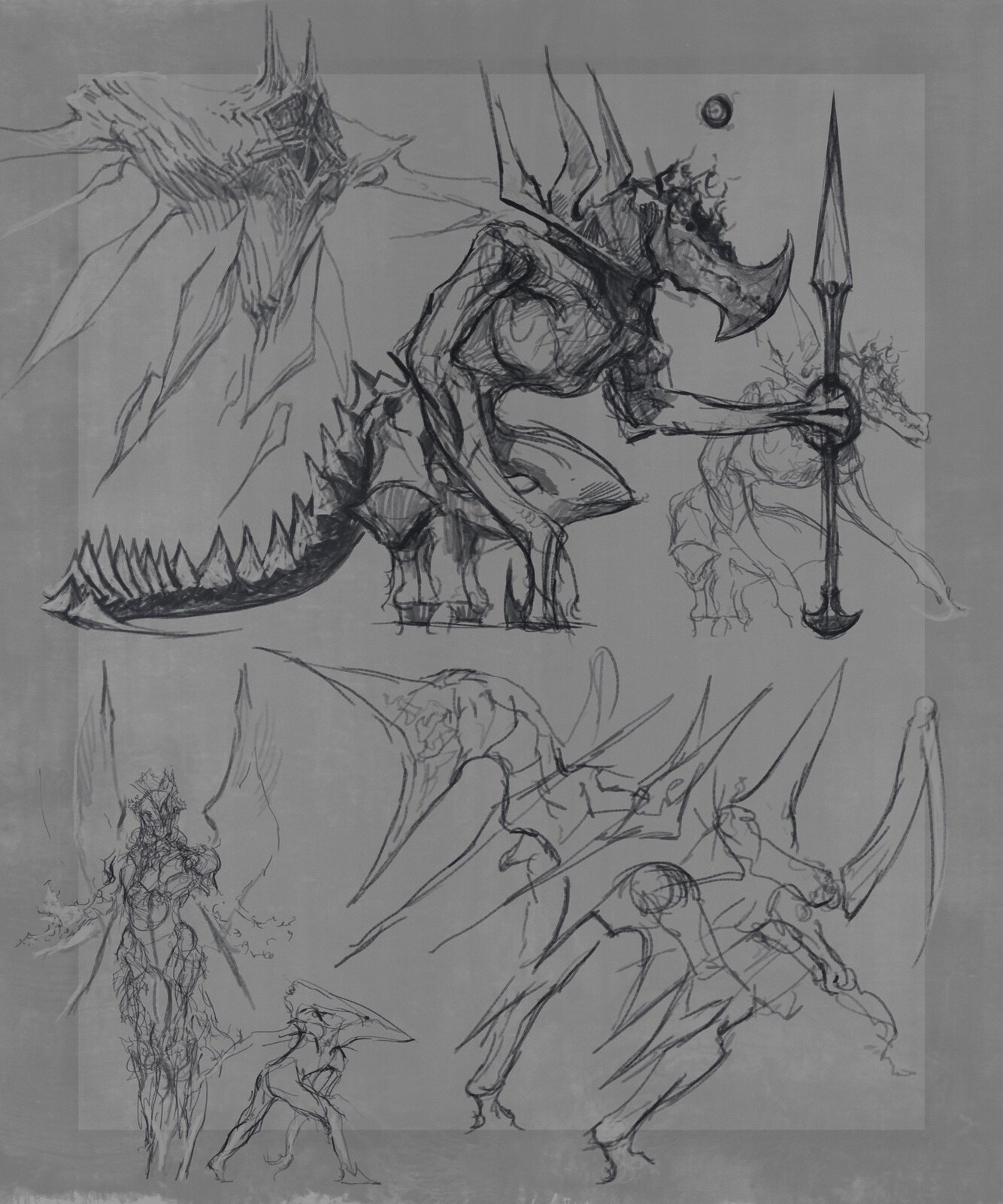 creature sketches