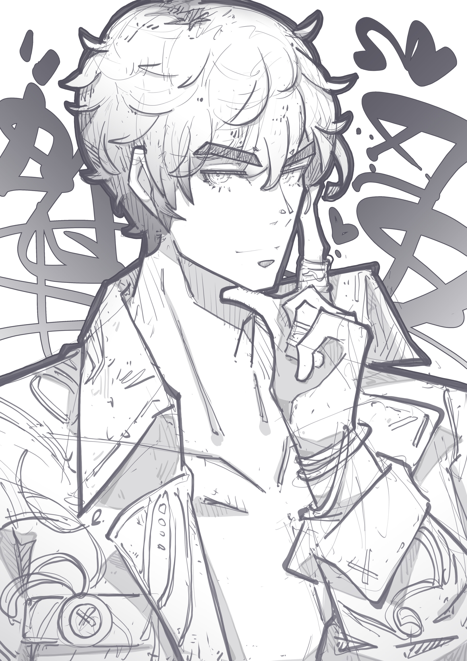 Jr Pencil - 2652 - 沈星回：雾色勾勒/ Xavier : Misty Silhouette 5