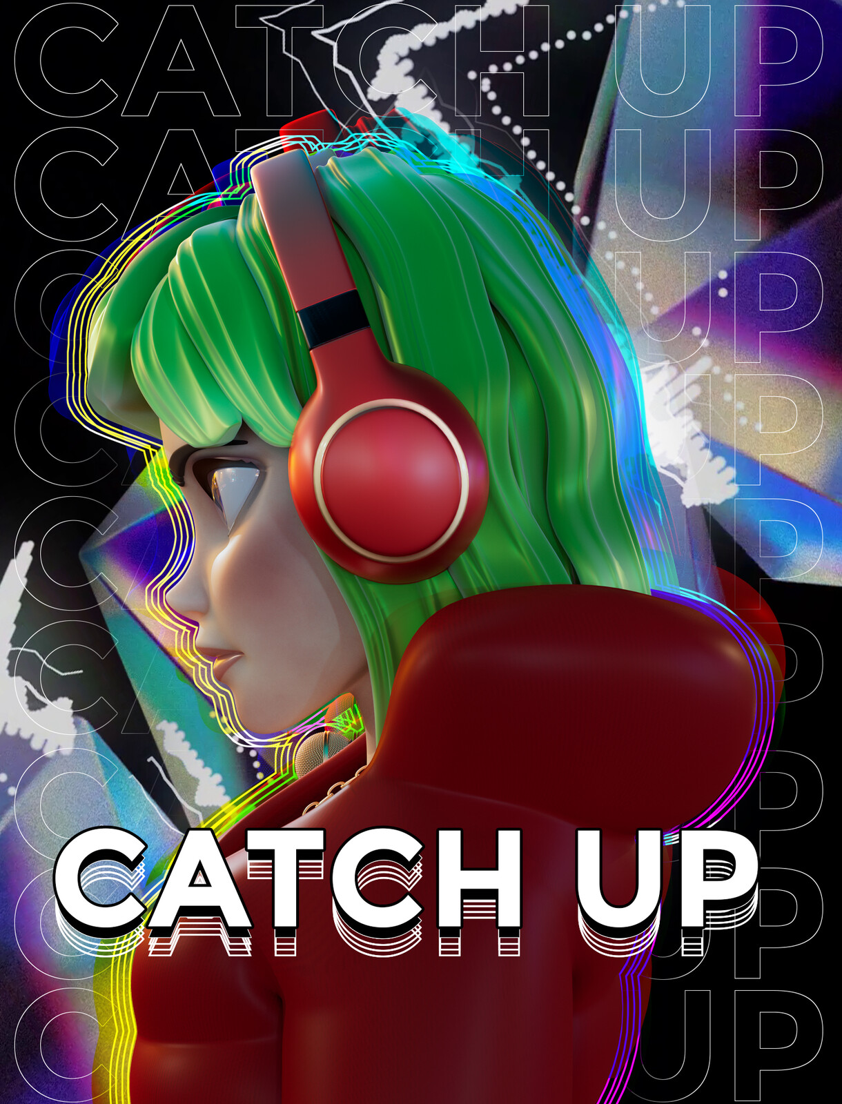 The poster I created to accompany the track, although ultimately this was not the poster which ended up used in-game.