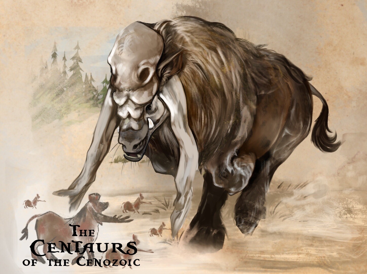 A project inspired by Cave Paintings and Mythology