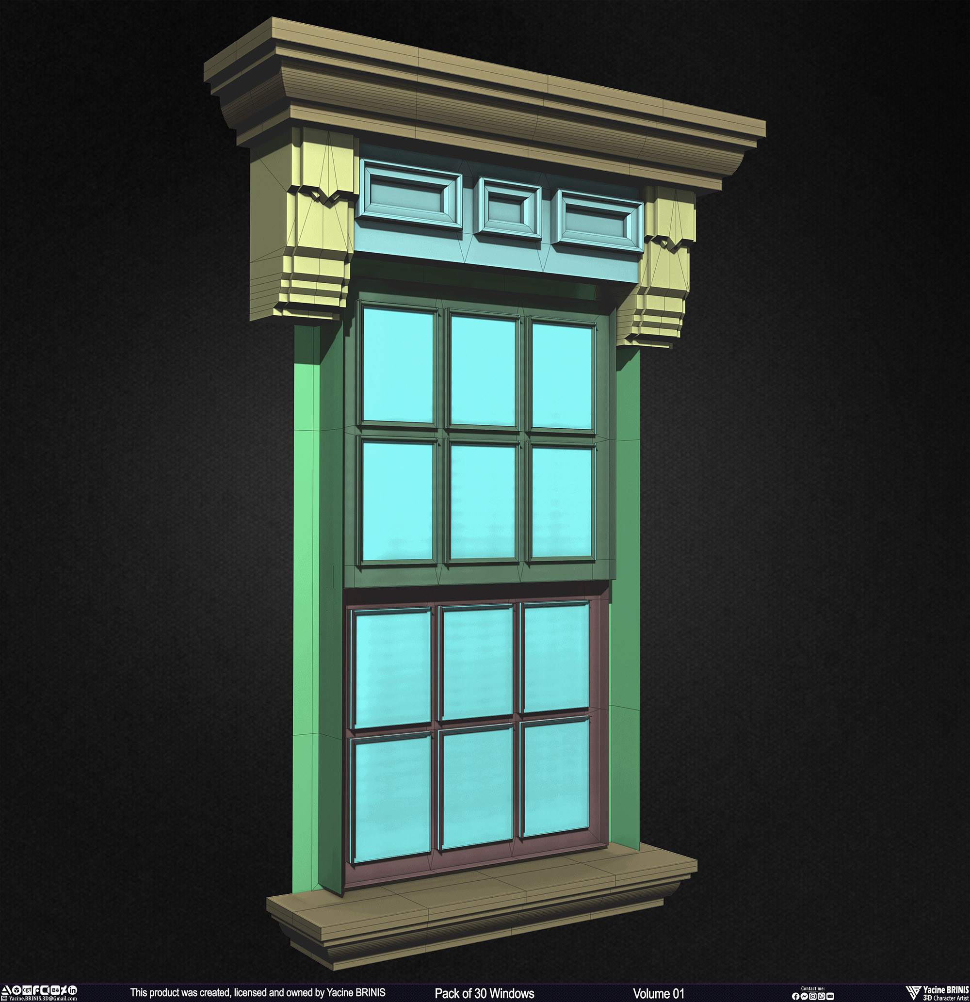 Pack of Windows, Sculpted by Yacine BRINIS Set 013