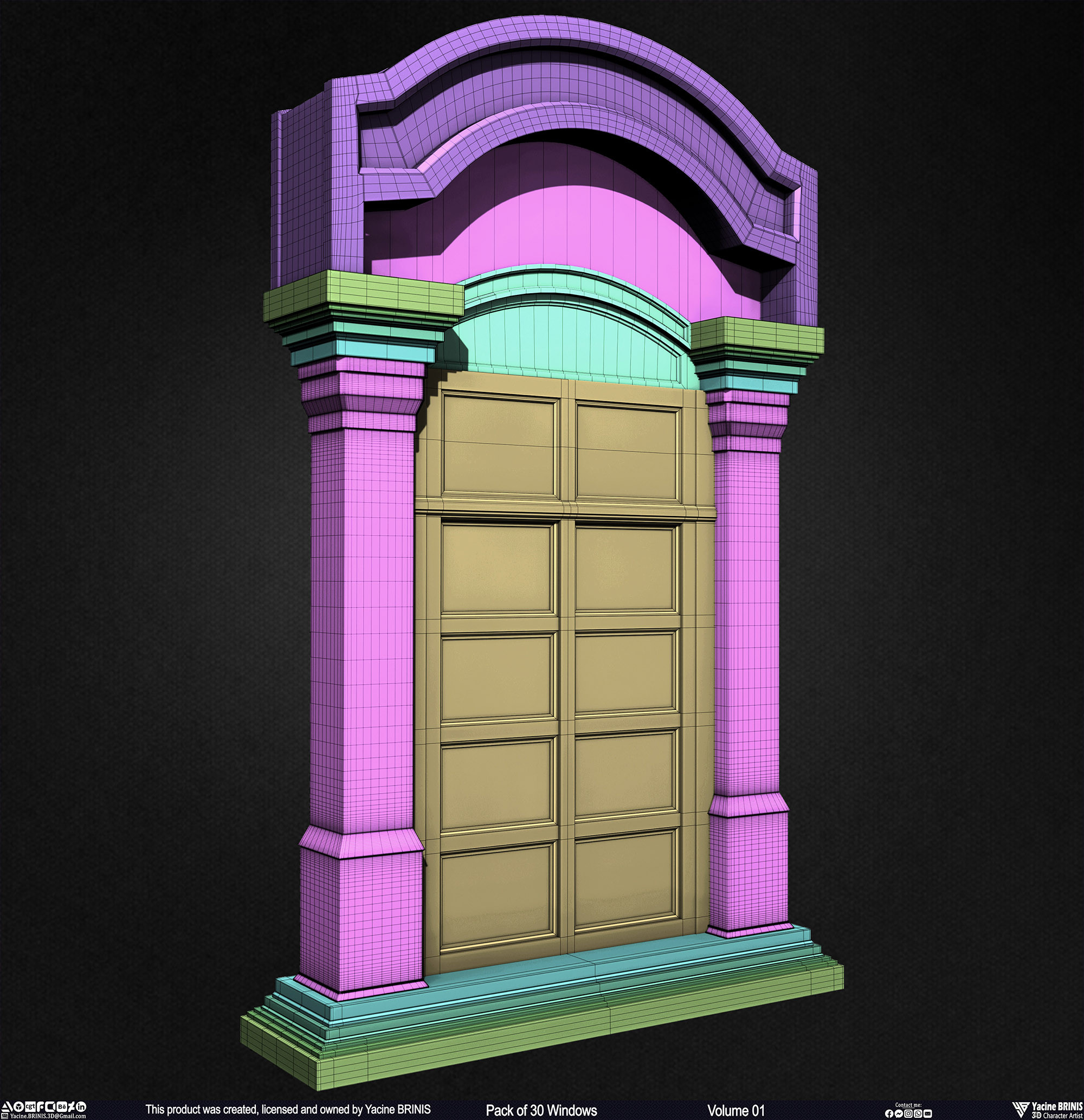 Pack of Windows, Sculpted by Yacine BRINIS Set 015